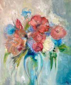 Lebhaftes Blumenbouquet von Alexandra Higgins