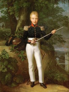 Henri, Comte de Chambord, Herzog von Bordeaux, Thronprätendent der älteren Linie der Bourbonen, Sohn von Charles-Ferdinand, Herzog von Berry von Alexandre-Jean Dubois Drahonet