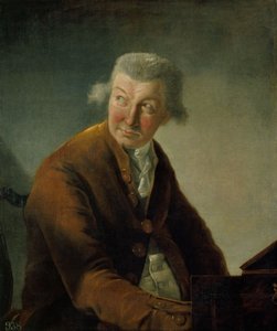 Porträt von Carl Friedrich Abel 1723-1787 von Alexandre Auguste Robineau