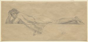 Studie für "Le Poete Florentin", ca. 1853