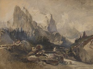 Das Wetterhorn im Berner Oberland von Alexandre Calame