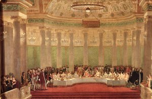 Das Bankett zur Hochzeit von Napoleon Bonaparte (1769-1821) und Marie-Louise de Habsbourg-Lorraine (1791-1847) 1810