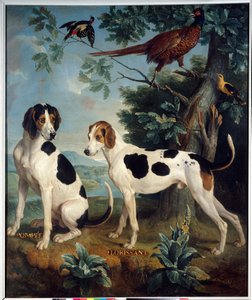 Pompee und Florissant, die Hunde von Ludwig XIV. (1638-1715)
