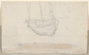 Ansicht einer Stadt (verso: Schiff)