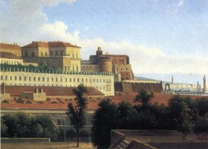 Neapel, der Palazzo Reale, ca. 1780 von Alexandre Hyacinthe Dunouy