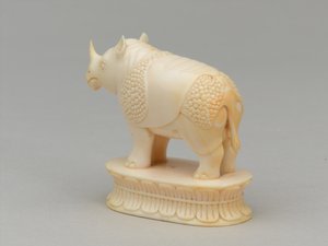 Weißer Läufer, Schachfigur, Indien, ca. 1820