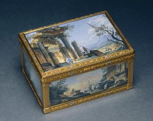 Rechteckige Schachtel, ca. 1840-50