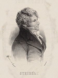 Porträt des Pianisten und Komponisten Daniel Steibelt, 1850