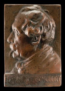Edmond de Goncourt, 1822-1896, Schriftsteller und Kritiker, ca. 1891 von Alexandre Louis Marie Charpentier