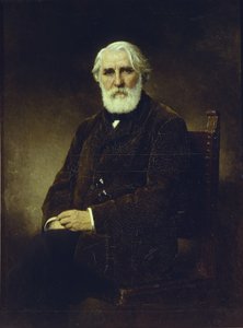 Porträt des Autors Iwan S. Turgenew 1818-1883, 1875 von Alexei Alexeyevich Harlamov