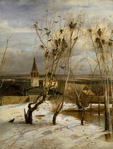 Die Saatkrähen sind zurückgekehrt von Alexei Kondratievich Savrasov