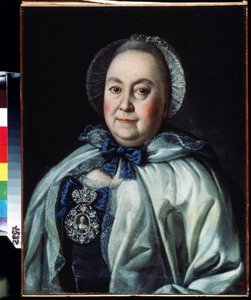 Porträt der Hofdame, Gräfin Maria A. Rumyantseva (1698-1788) von Alexei Petrovich Antropov