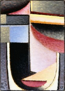 Abstrakter Kopf: Der Kelch ging an mir vorbei, 1929 von Alexej von Jawlensky