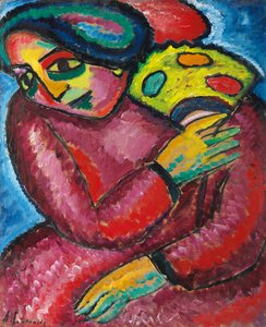 Tanz mit gelbem Fächer, 1912 von Alexej von Jawlensky