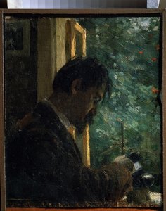 Der Graveur Wassili Mate bei der Arbeit von Alexej von Jawlensky