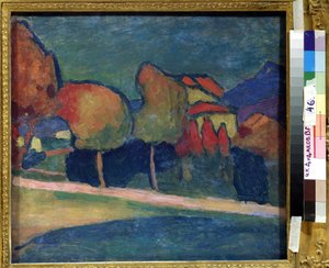 Landschaft, Murnau (Deutschland) von Alexej von Jawlensky