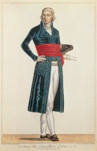 Uniform des Staatsrats, ca. 1804-10 (Farbstich) von Alexis Chataigner