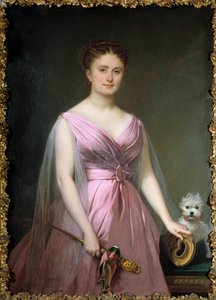 Porträt der Theaterschauspielerin Hortense Schneider (1833-1920) in Wahnsinn. Gemälde von Alexis Nicolas Perignon dem Jüngeren (1785-1864) 19. Jahrhundert von Alexis Nicolas Perignon