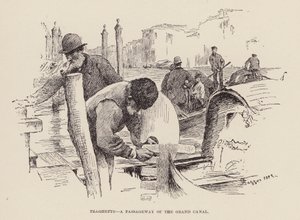 Traghetto, ein Durchgang des Canal Grande