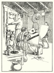 Fröhliches England: Schilde und Wappen bemalen