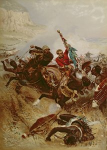Leutnants Nelville und Coghill retten die Farben, 1881 von Alfred A.B. de Neauville