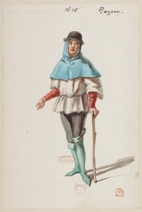 Halévy - Die Zauberin - Kostümentwürfe von Alfred Albert - 15. Bauer von Alfred Albert