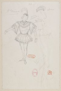 La magicienne - Kostümentwürfe - M. Mérante, (Pas de deux) von Alfred Albert