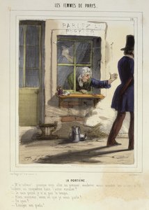 Der Concierge, aus Les Femmes de Paris, 1841-42 von Alfred Andre Geniole