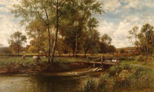In den Wiesen, Youngsbury, 1900 von Alfred Augustus Glendening