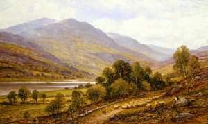 Snowdonia (möglicher Lake Gwynant) von Alfred Augustus Glendening