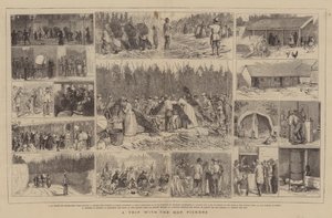 Ein Ausflug mit den Hopfenpflückern von Alfred Chantrey Corbould