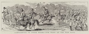 Kampagne in Oberburma, unser Woon auf dem Kriegspfad