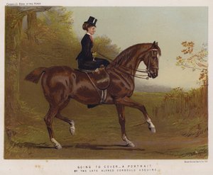 Auf dem Weg zur Deckung (Farblithografie)