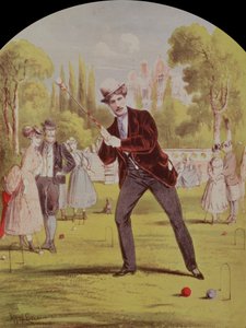 Notenblatt für Croquet: Tempo Schottische von Lawreen und Davis, 1870 von Alfred Concanen