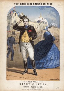 Das dunkle Mädchen in Blau gekleidet von Alfred Concanen