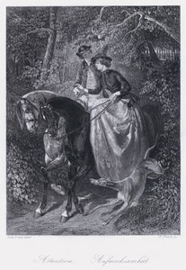 Aufmerksamkeit (Stich) von Alfred Dedreux