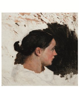 Porträt eines Mädchens von Alfred Dehodencq