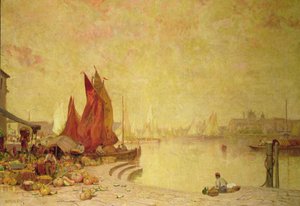 Ein venezianischer Kai von Alfred East