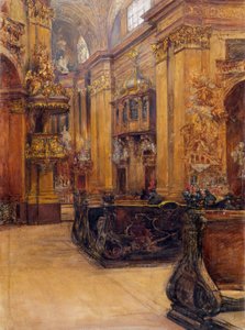 Das Innere der Peterskirche in Wien