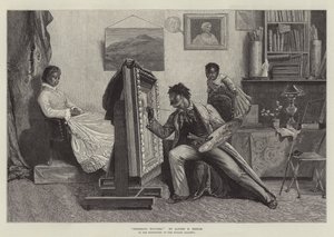 Letzte Handgriffe, in der Ausstellung in der Dudley Gallery von Alfred Edward Emslie