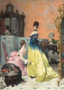 Die Anprobe von Alfred Emile Stevens