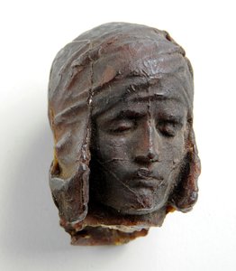 Modell für den Kopf des Ikarus, um 1884 von Alfred Gilbert
