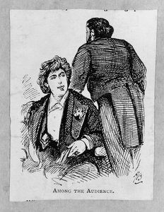 Oscar Wilde (1854-1900) im Publikum