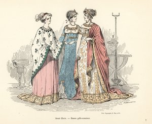 Kostüme gallo-römischer Frauen der Zeit vor König Chlodwig I. von Alfred Grevin