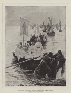 Die Vergebung in Concarneau, Bretagne, Schwesternschaft von St. Anne de Fouesnant von Alfred Guillou