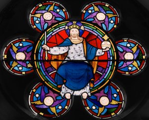 Christus in Majestät umgeben von Engeln