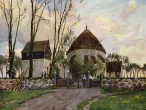 Dänemark: Bornholm, Osterlars Kirche