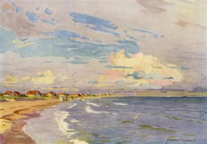 Dänemark: Skagen, Baden am Abend