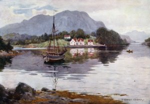 Godosund, Hardangerfjord von Alfred Heaton Cooper