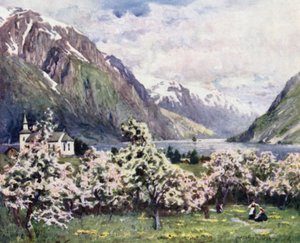 Oode, Hardangerfjord von Alfred Heaton Cooper